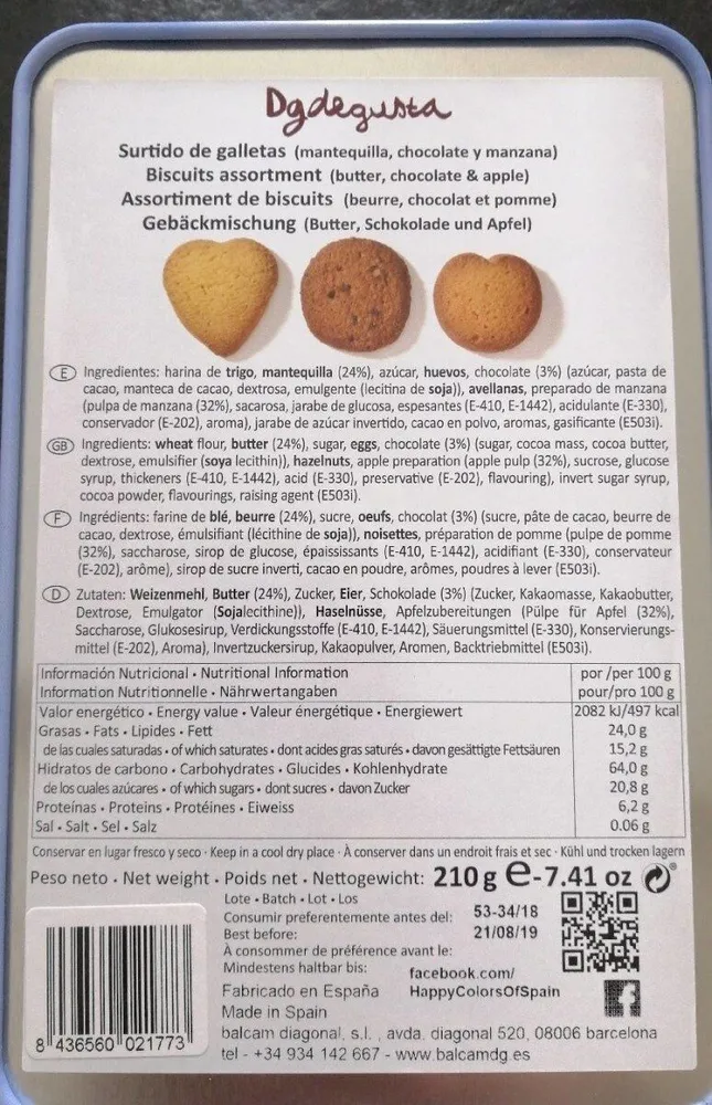 Assortiment de biscuits