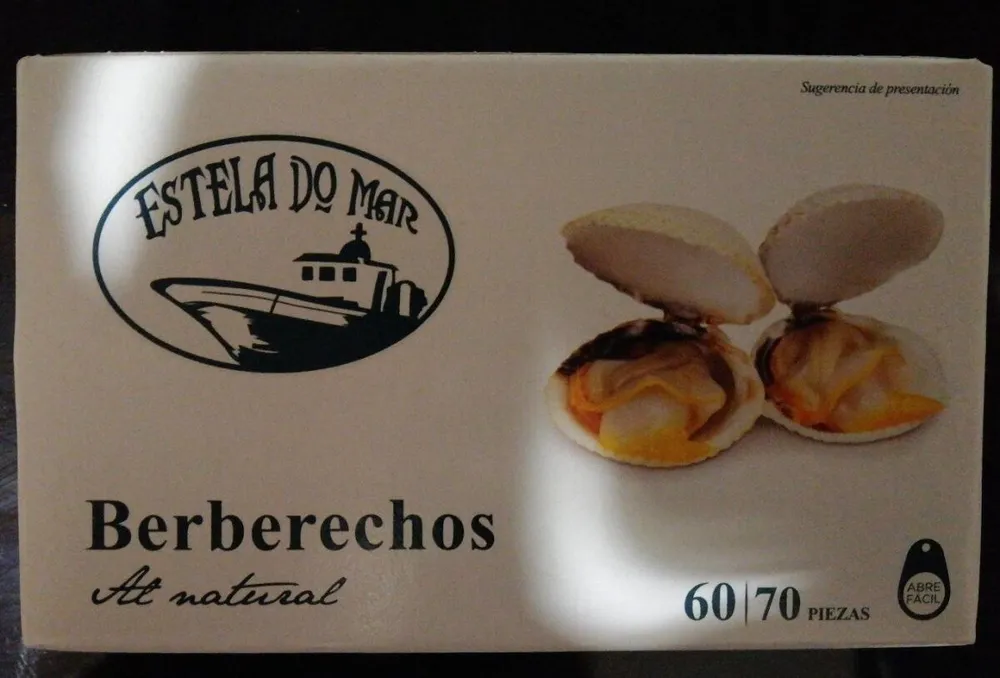 Berberechos al natural