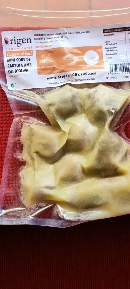 Mini cors de carxofa amb oli d'oliva