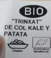 "Trinxat" de Col Kale y Patata BIO