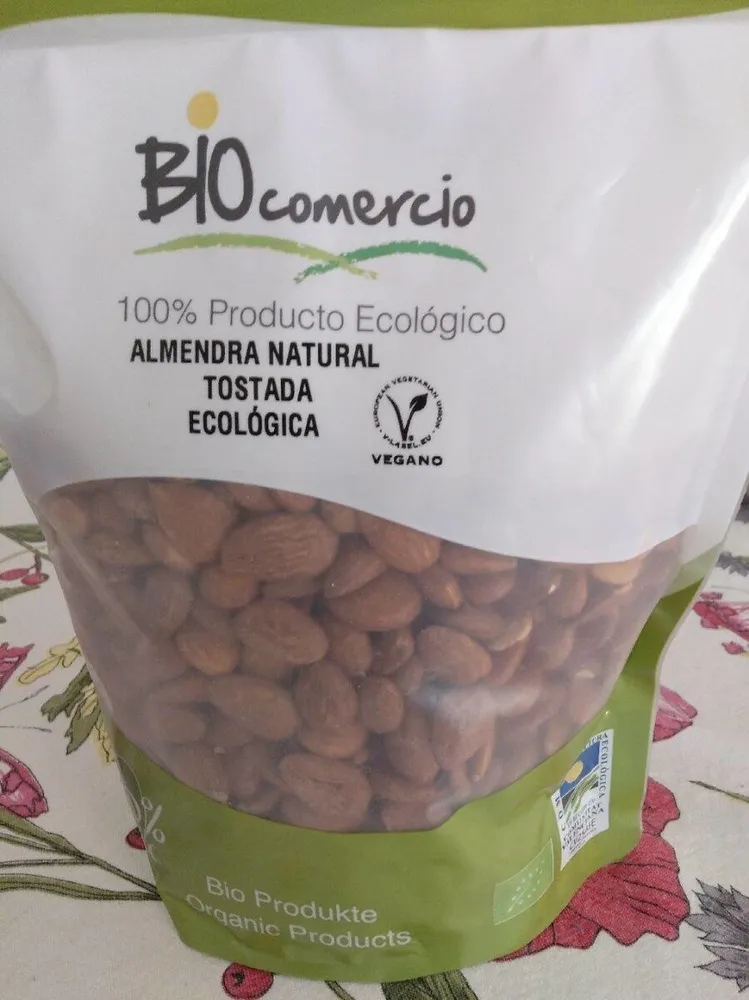 Almendra natural tostada ecológica