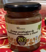 Crema ecologica de avellanas, anacardos y cacao