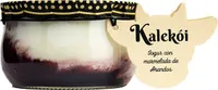 Yogur con mermelada de arándanos