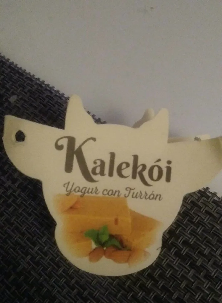 Yogur con turrón