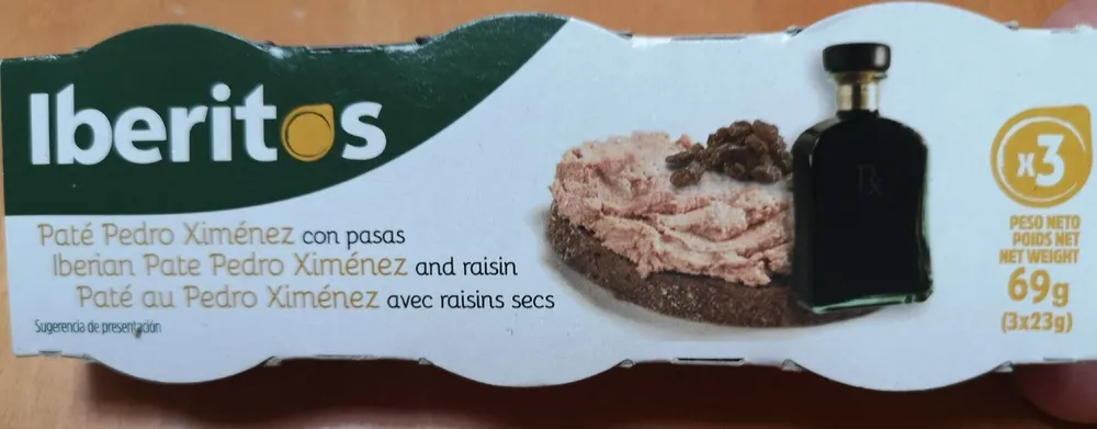 Paté Pedro Ximenez con pasas