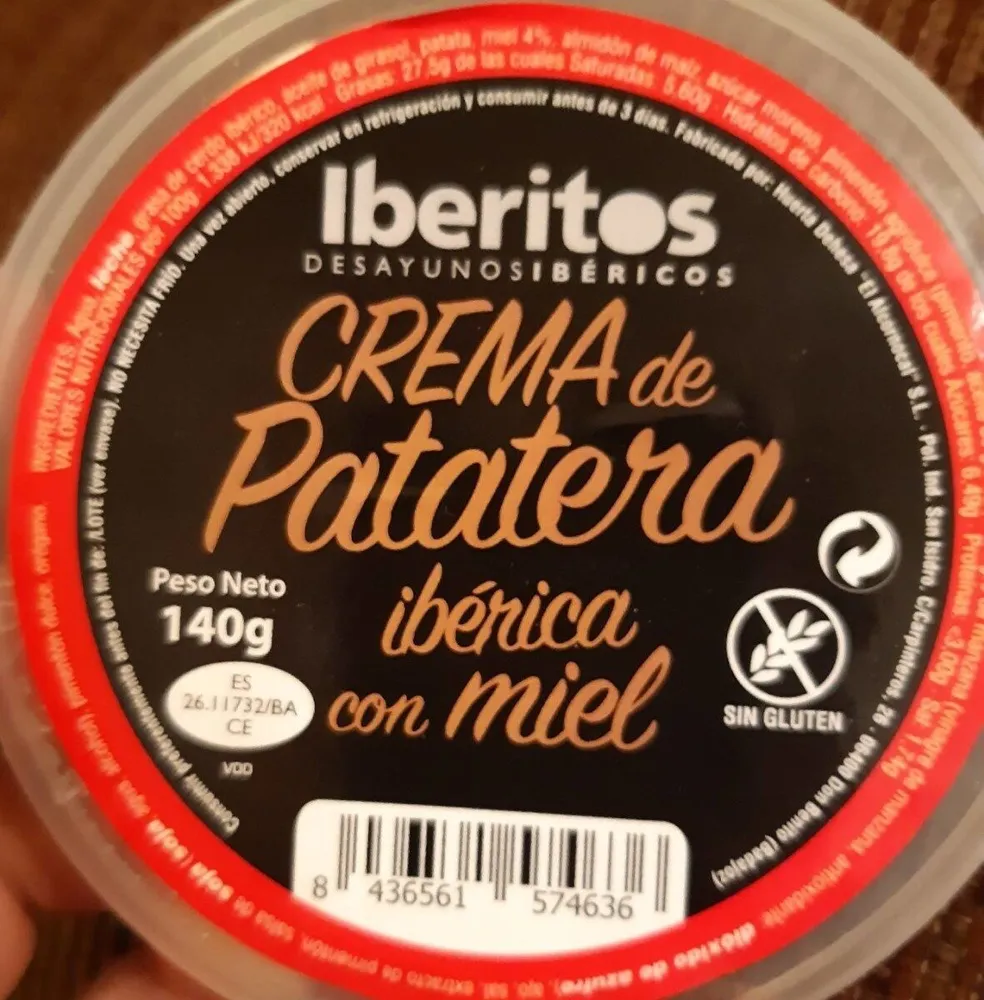Crema de patatera ibérica con miel