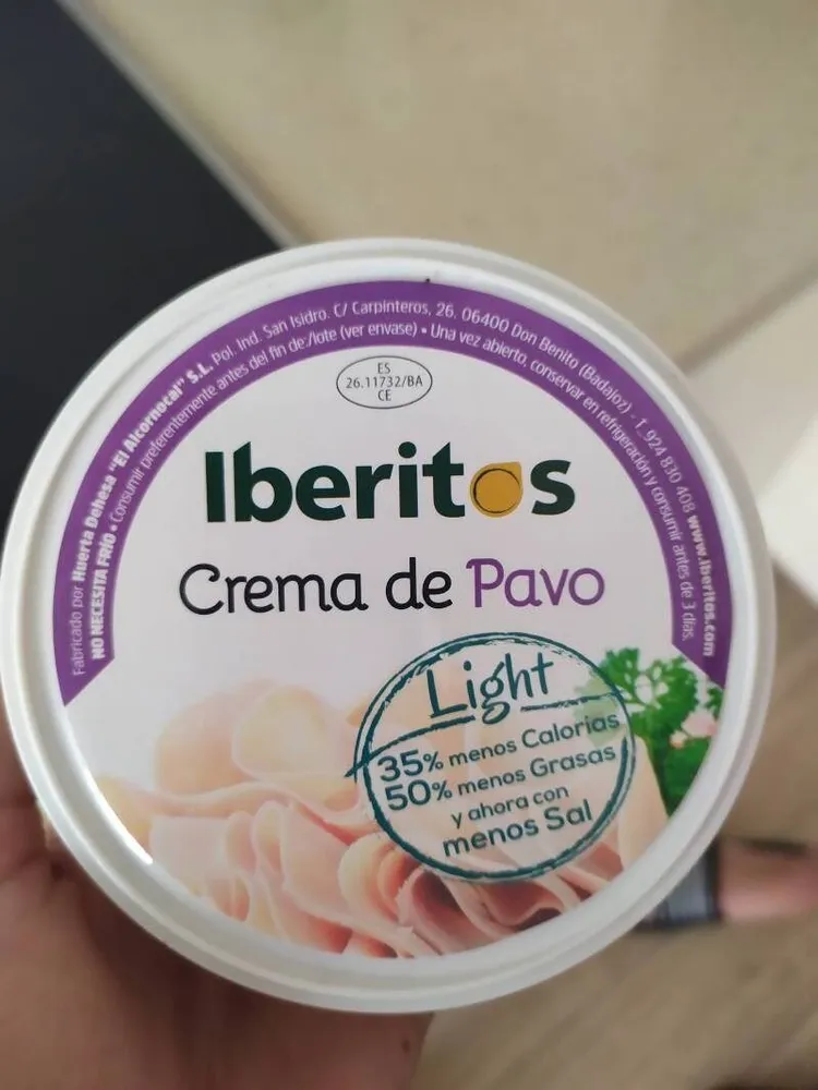 Crema de pavo light