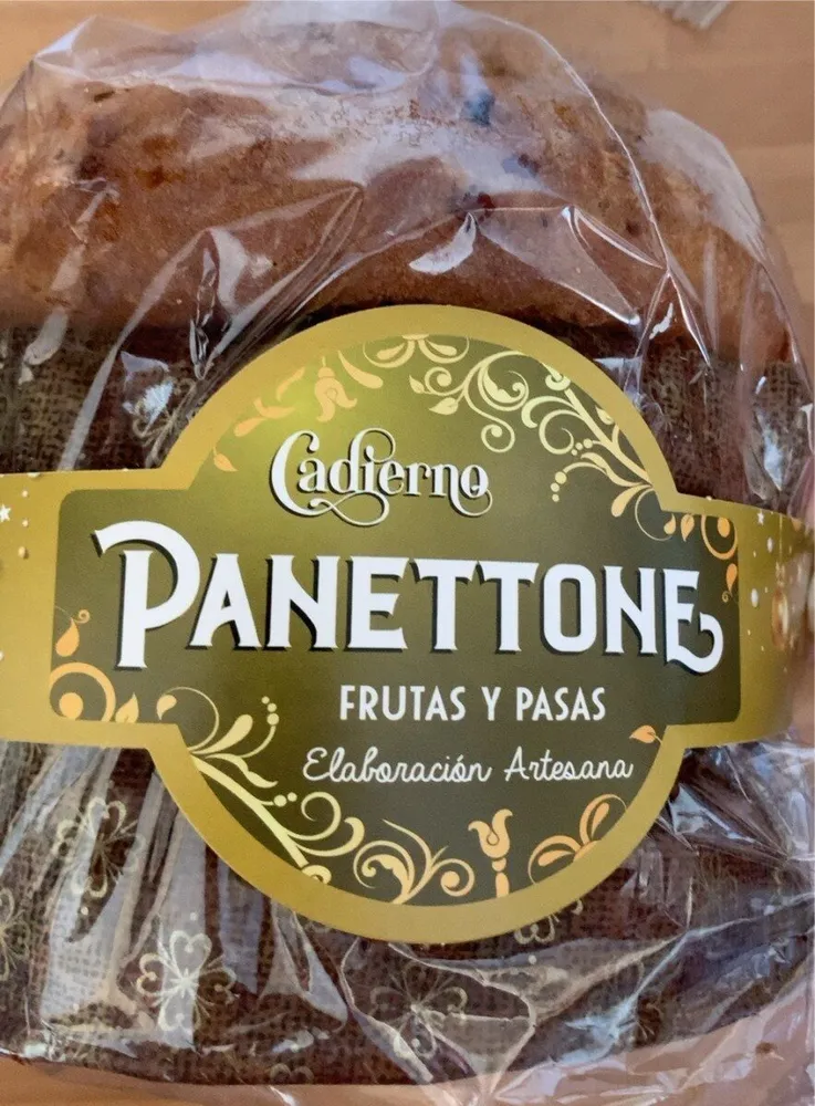 Panettone frutas y pasas