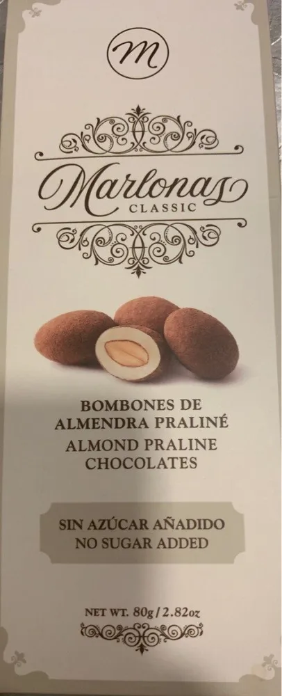 Bombones de almendra praliné