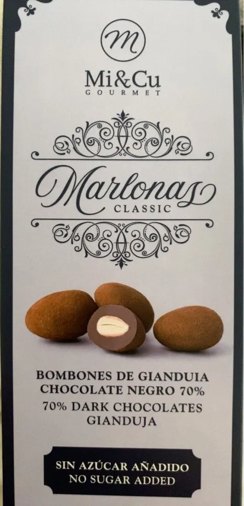 Bombones de gianduia Chocolate Negro 70%
