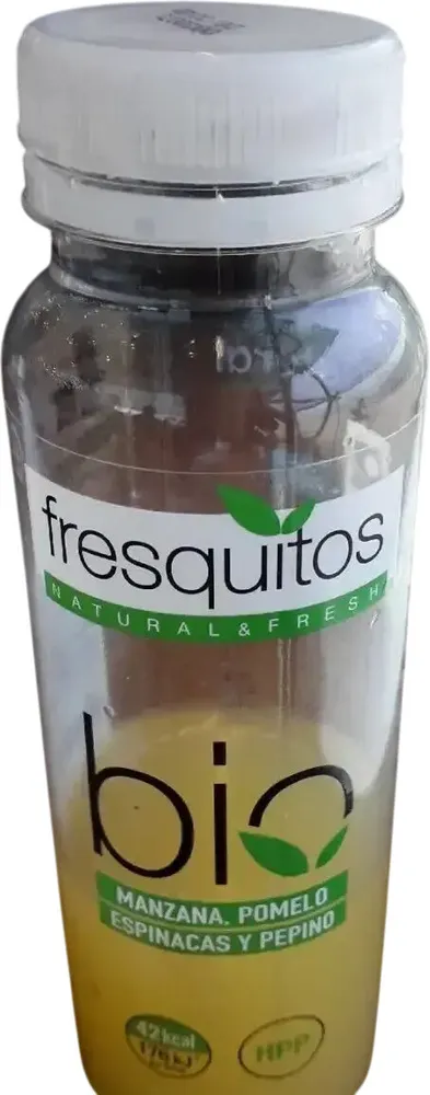 Manzana, pomelo, espinacas y pepino