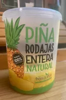 Piña natural en rodajas
