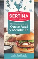Hamburguesas queso azul y membrillo