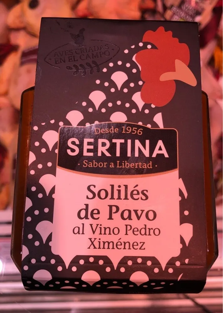 Solilés de pavo al vino Pedro Ximenez