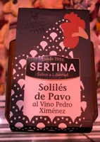 Solilés de pavo al vino Pedro Ximenez