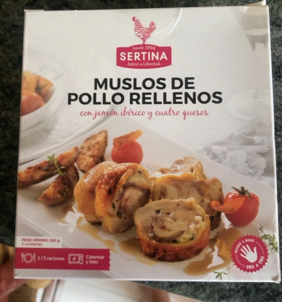 Muslos de pollo rwllenos