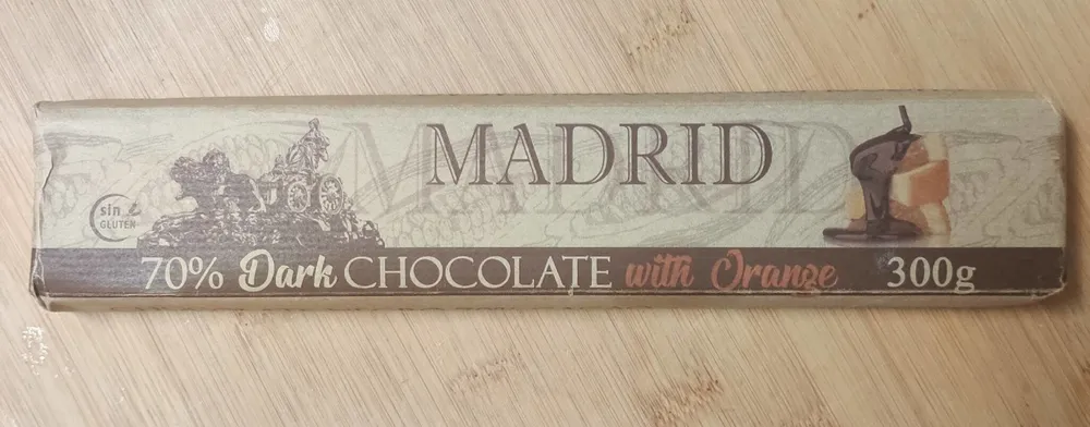Dark chocolate with orange
