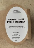 Higadillos de pollo