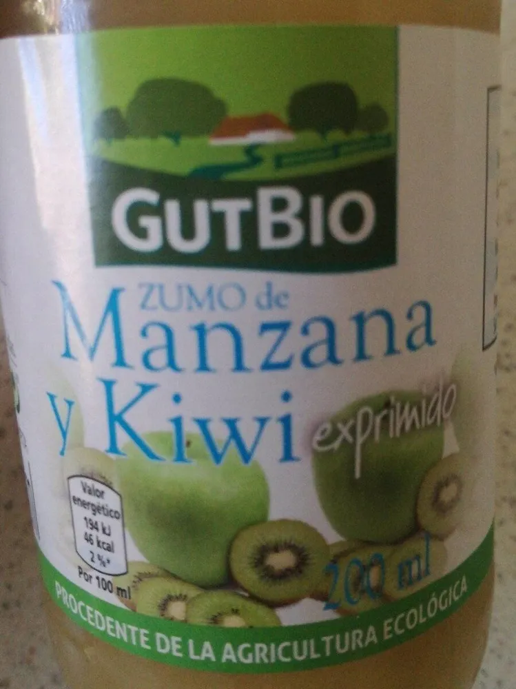 Zumo de manzana y kiwi