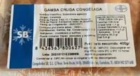 Gamba cruda congelada
