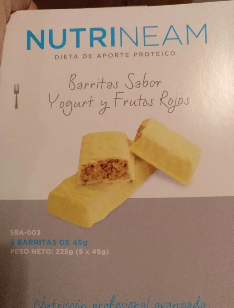 Barritas yogurt y frutos rojos