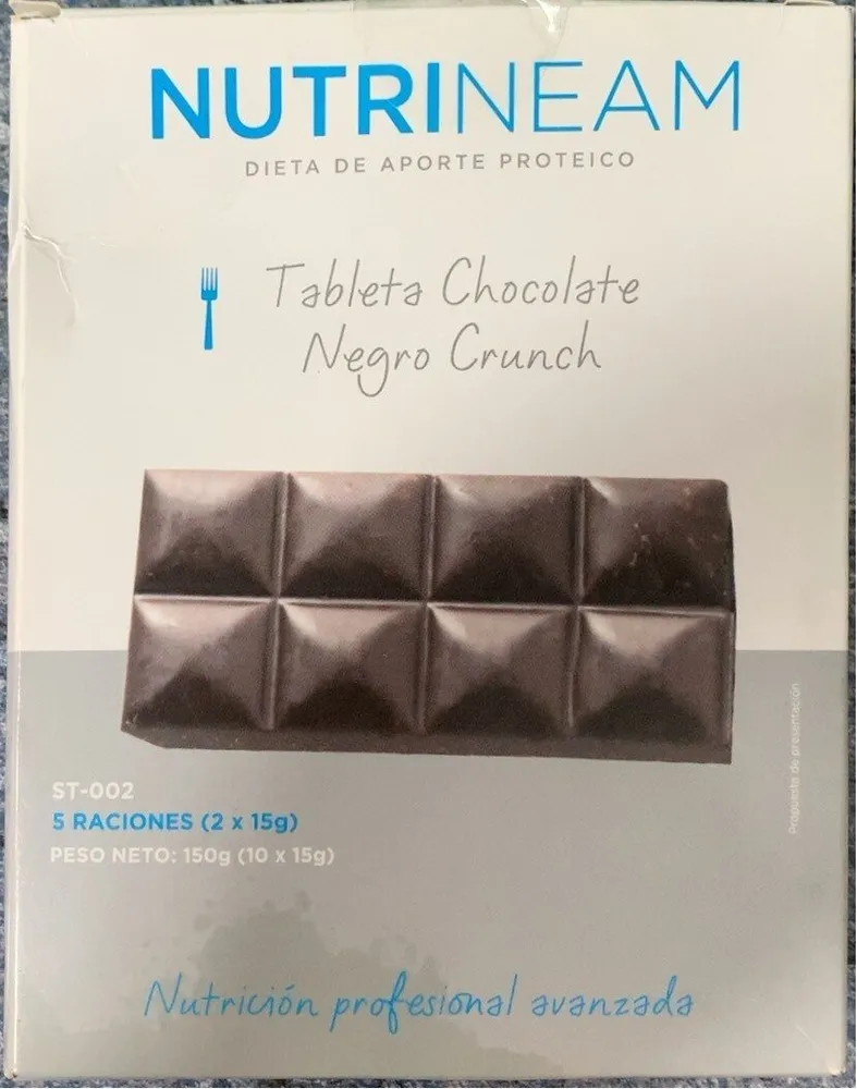 Tableta chocolate negro crunch