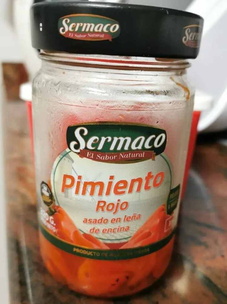 Pimiento rojo asado en leña de encina