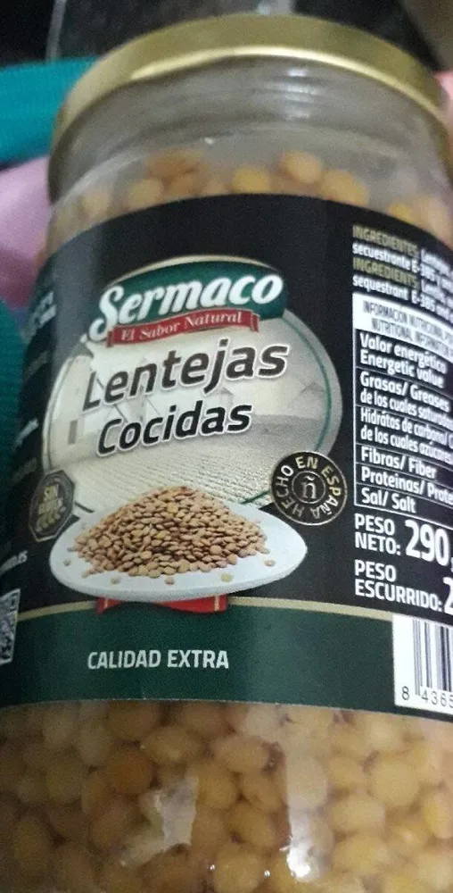 Lentejas cocidas