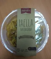Paella valenciana preparada