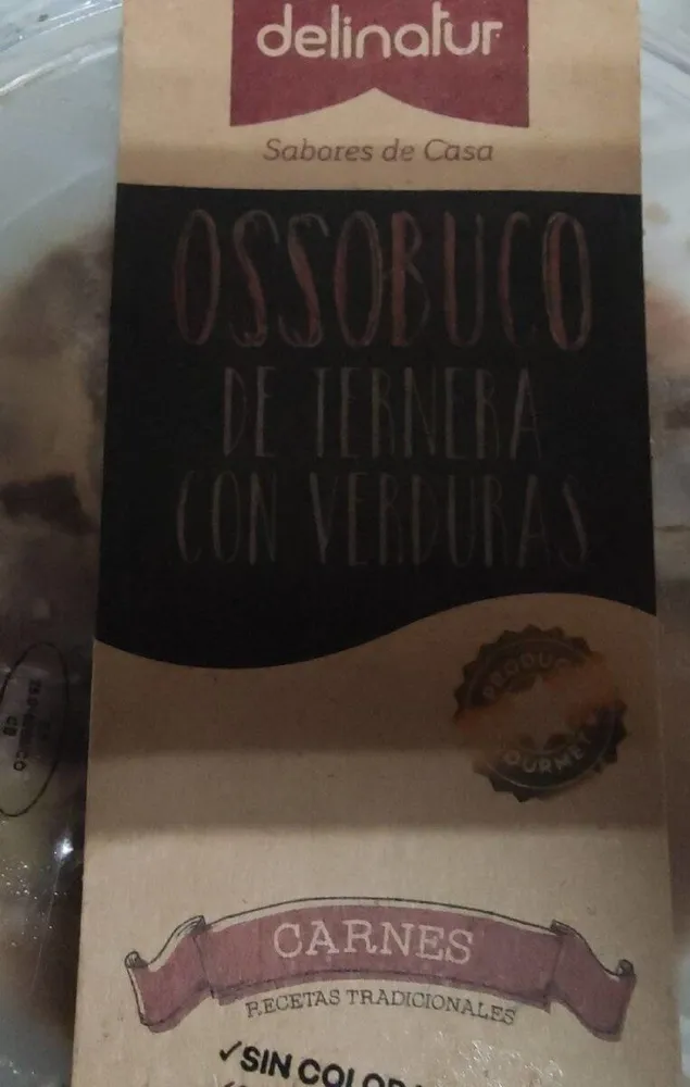 Osobuco de ternera con verduras