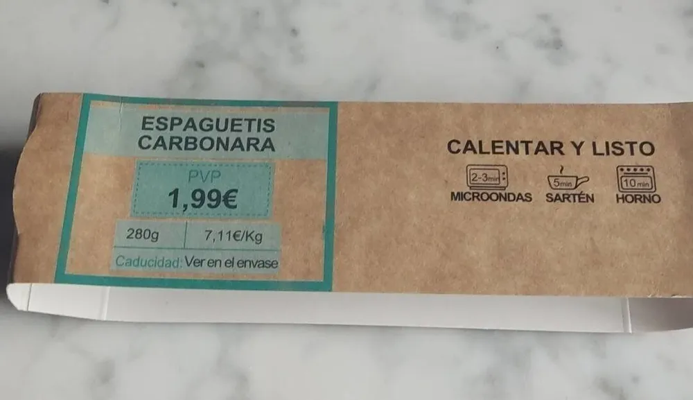 Espaguetis Carbonara