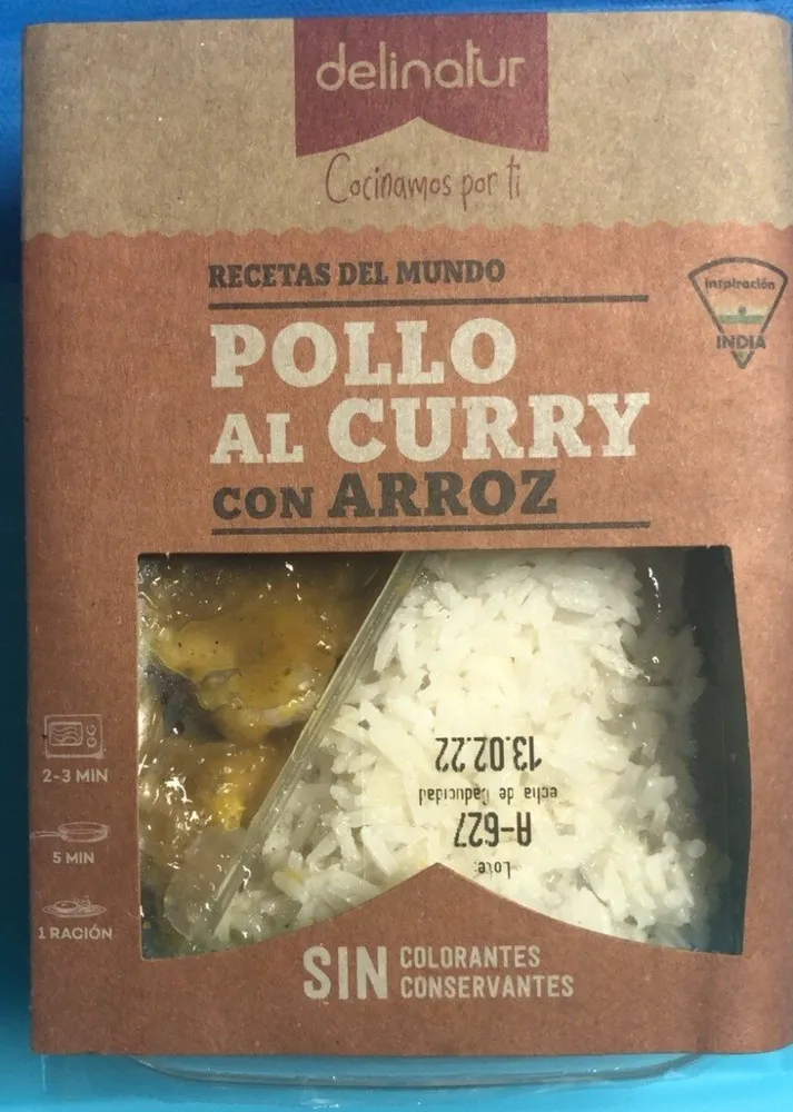 Pollo al curry con arroz