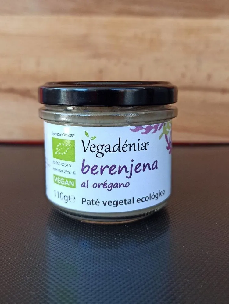 Paté vegetal ecológico de berenjena al orégano