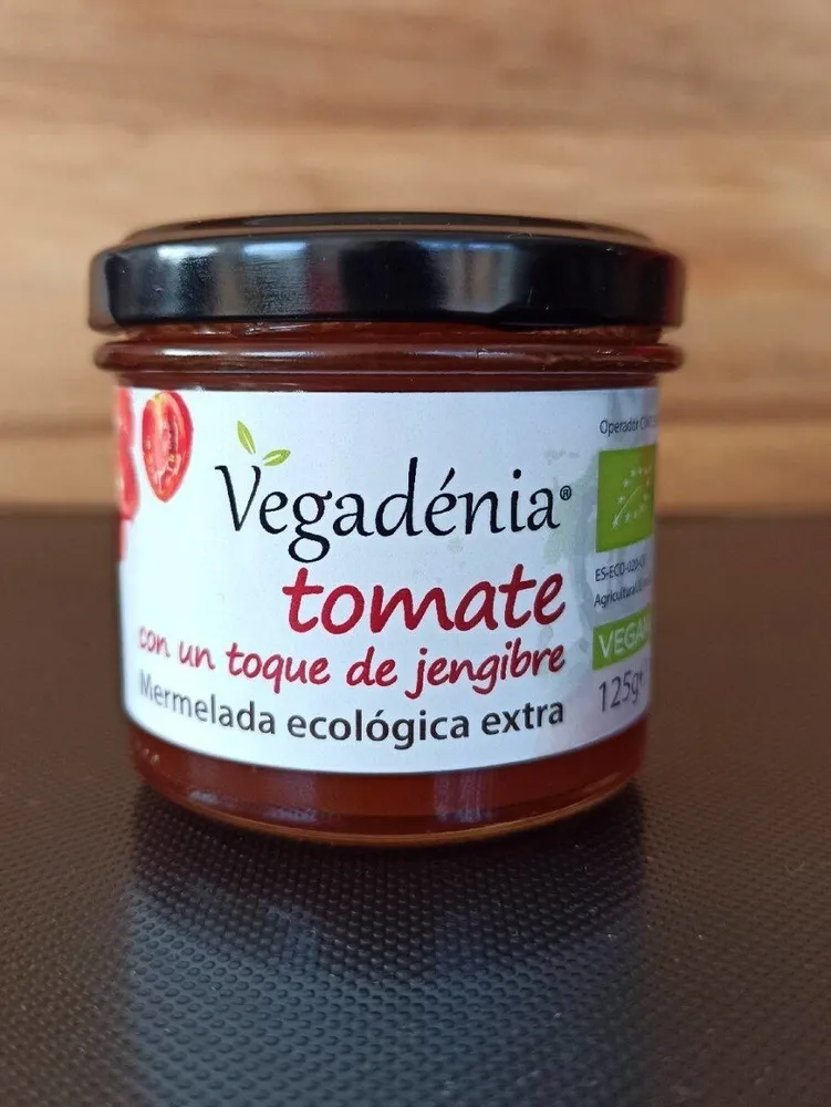 Mermelada eco de tomate con jengibre