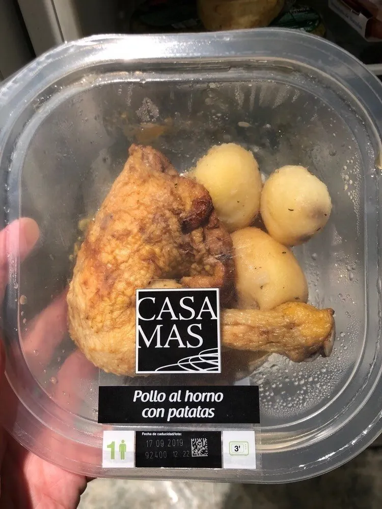 Pollo al horno con patatas