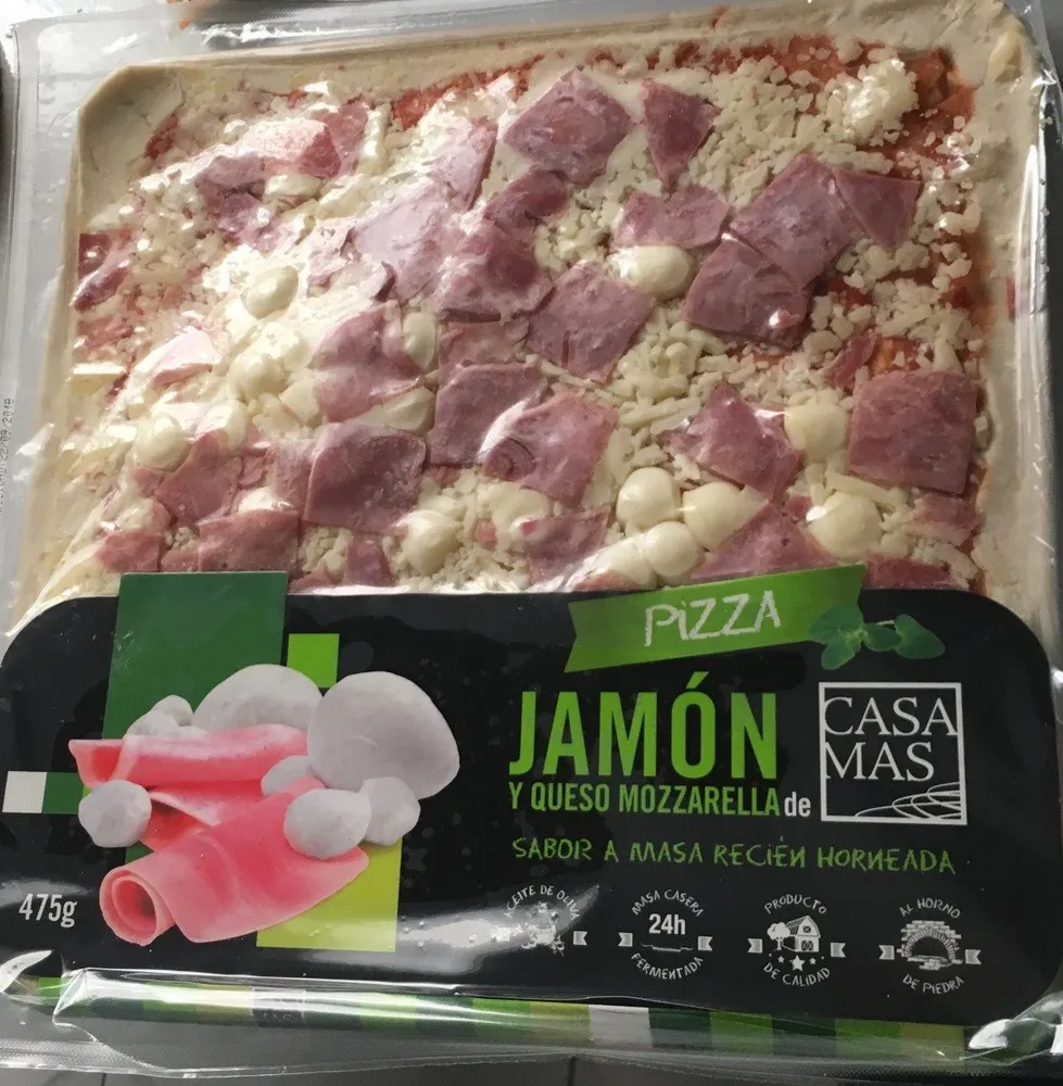 Pizza Jaon y queso mozzarella