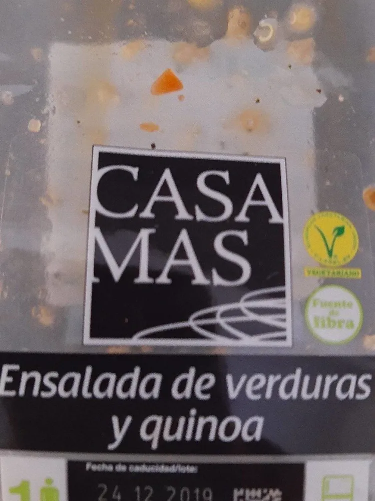 Ensalada de verduras y quinoa