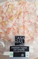 Ensalada vegetal con cangrejo