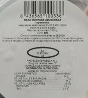 Nata montada azucarada