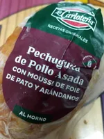 Pechuguita pollo asada con mousse pato