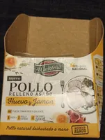 Pollo relleno de huevo y jamón