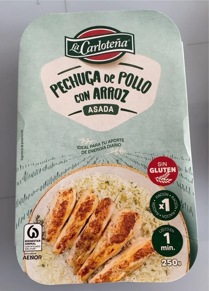 Pechuga de pollo con arroz
