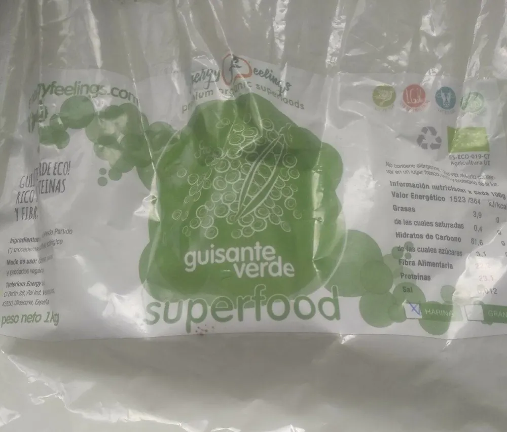 Harina guisante verde