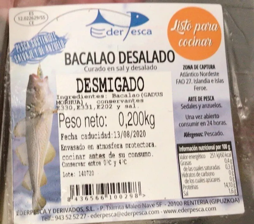 Bacalao desalado