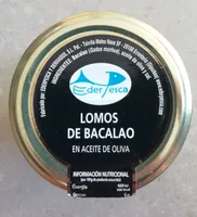 Lomos de bacalao en aceite de oliva