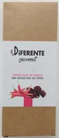 Diferente gourmet, chocolate negro con guindillas