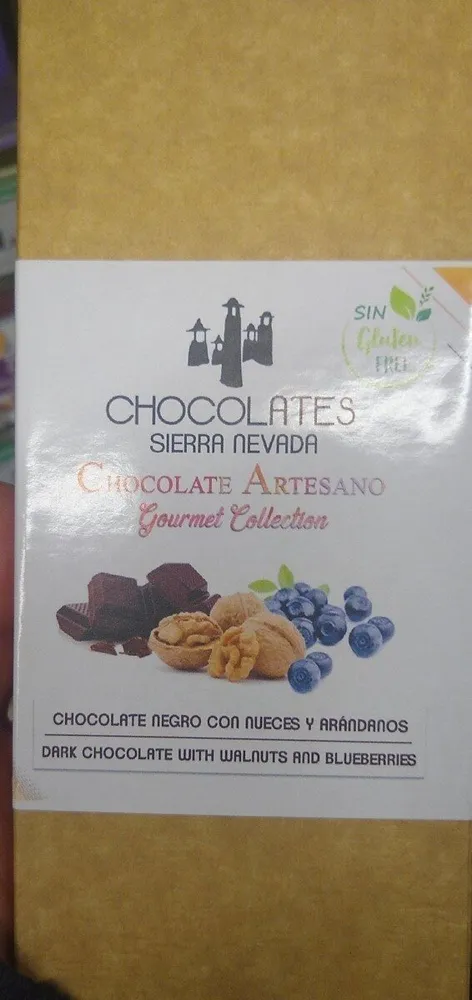 Chocolate artesano nueces y arándanos