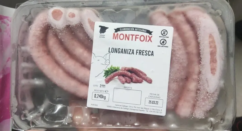 Longaniza fresca cerdo 8 un