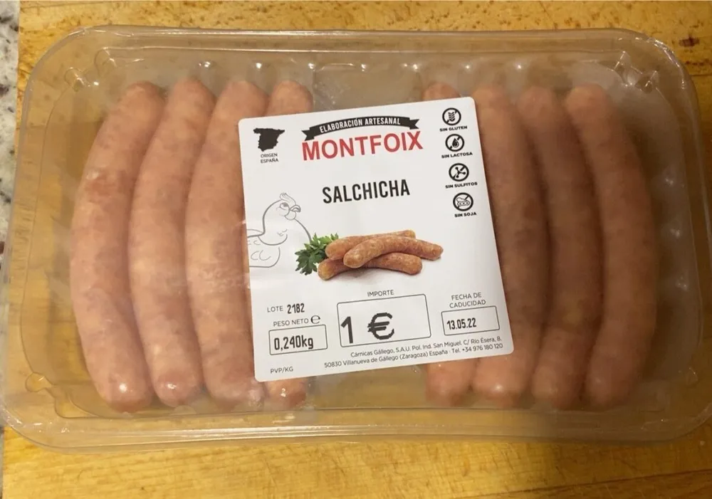 Salchicha fresca pollo