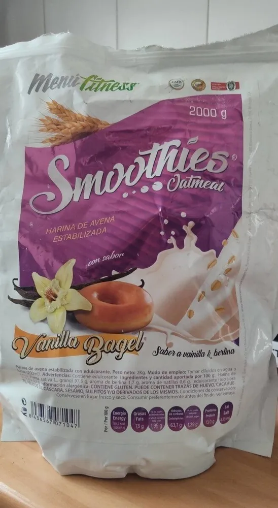 Smothies Oatmeal Vanilla Bagel